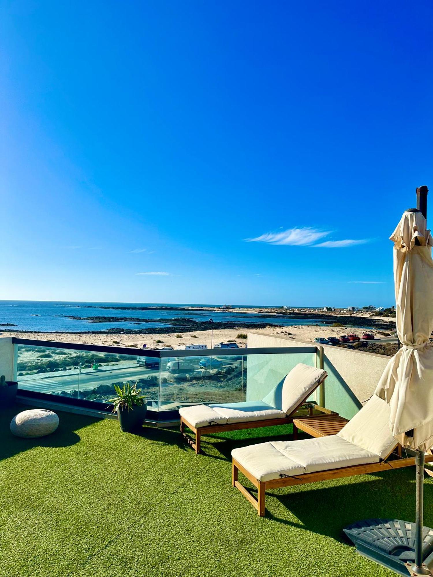 Apartamento Villa Bruno Con Vistas Al Mar, Primera Linea De Playa El Cotillo  Экстерьер фото