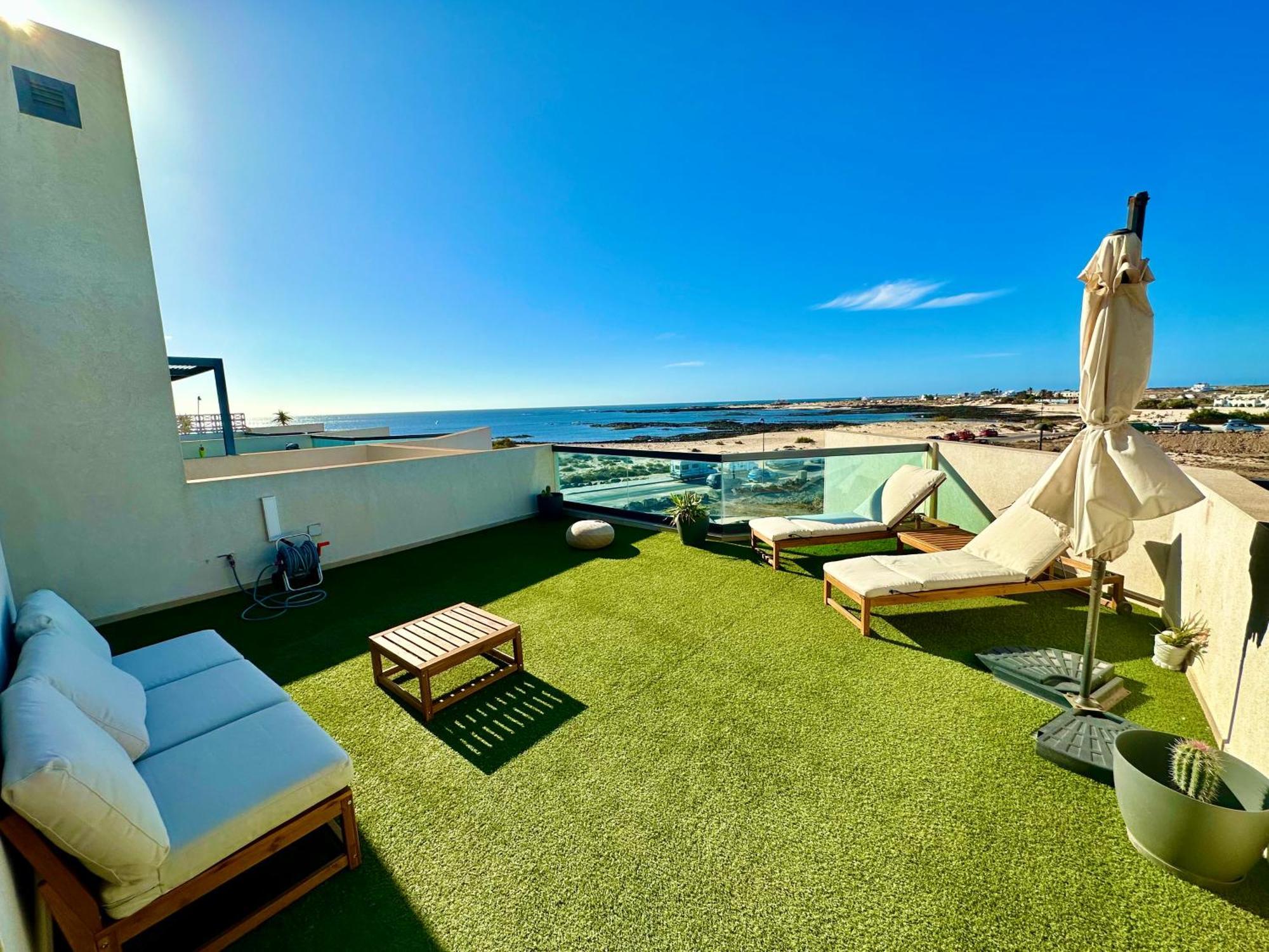 Apartamento Villa Bruno Con Vistas Al Mar, Primera Linea De Playa El Cotillo  Экстерьер фото